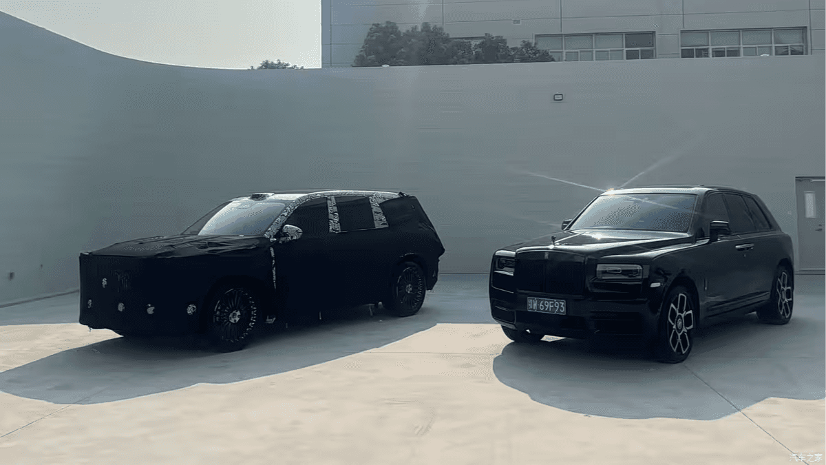 Prototyp Voyah Taishan (po lewej) i Rolls-Royce Cullinan (po prawej)